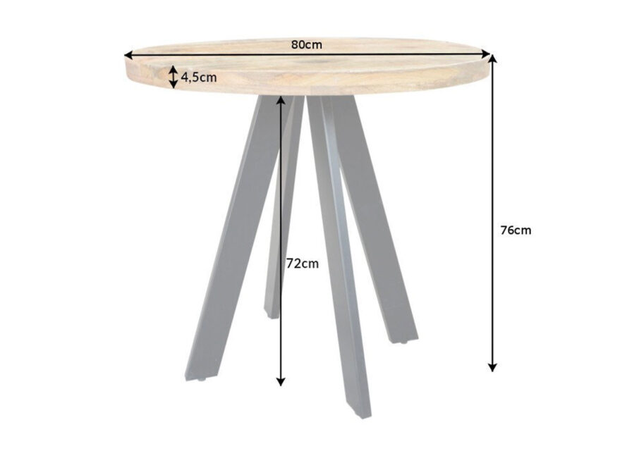 Dimensions de la table de repas ronde