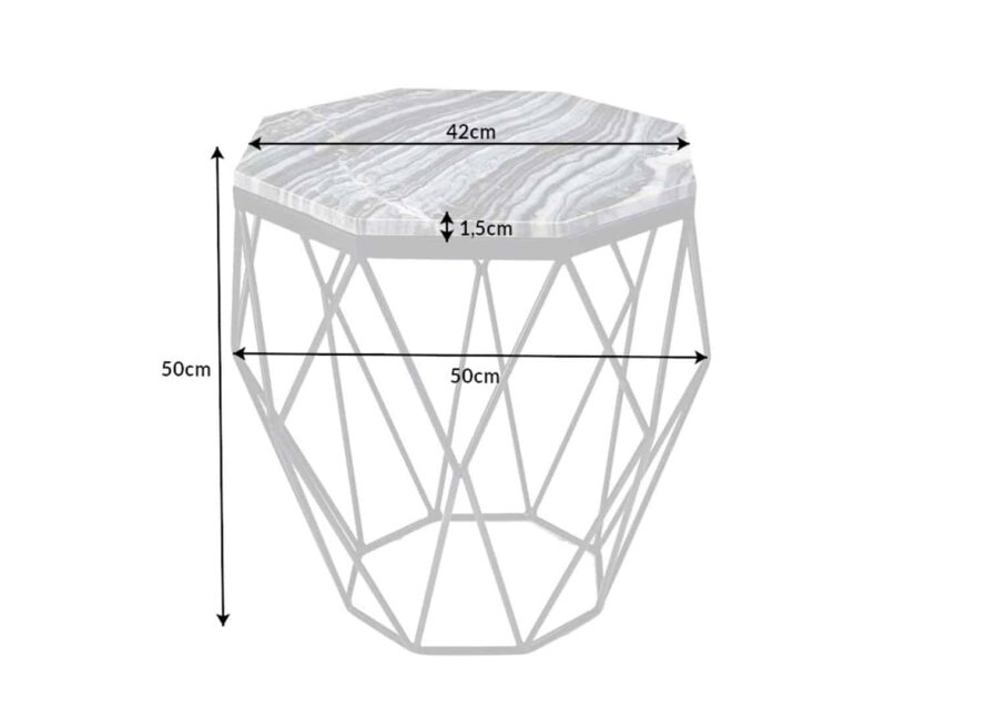 Dimensions du bout de canapé