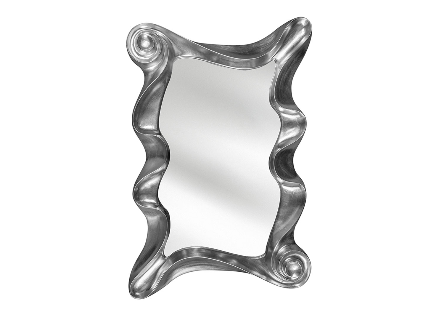 Miroir baroque argenté 160 cm