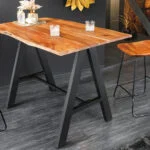 table haute en acacia